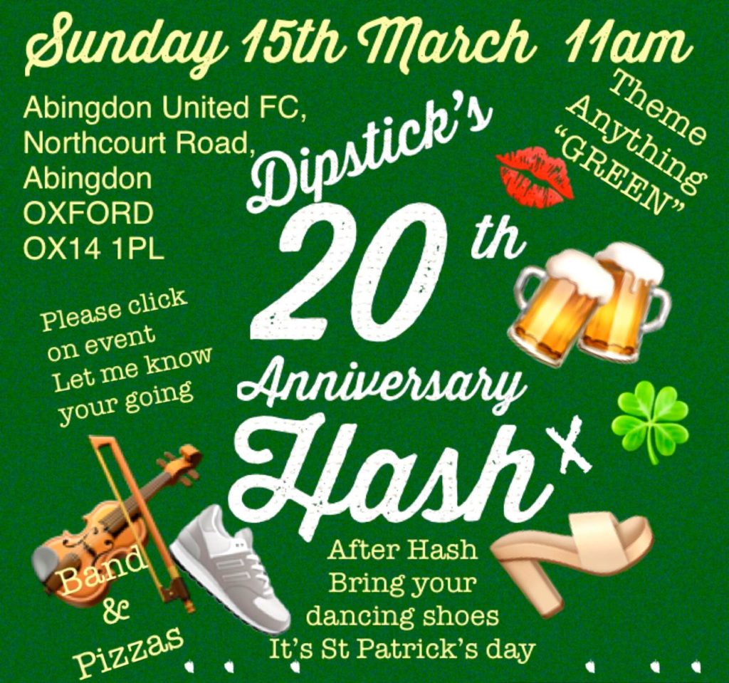 Joint Hash Abingdon Utd Football Club OX141PL Hare Dipstick